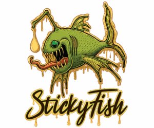 Sticky Fish cannabis brand logo